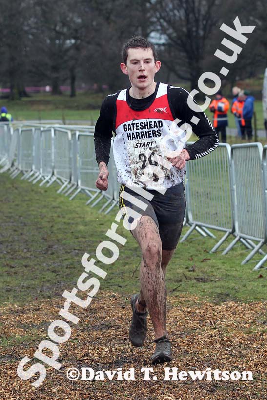 Simeon Greenwood (Gateshead)  under-20 mens Northern Cross Country Champs, Knowsley Safari Park. Photo: David T. Hewitson/Sports for All Pics